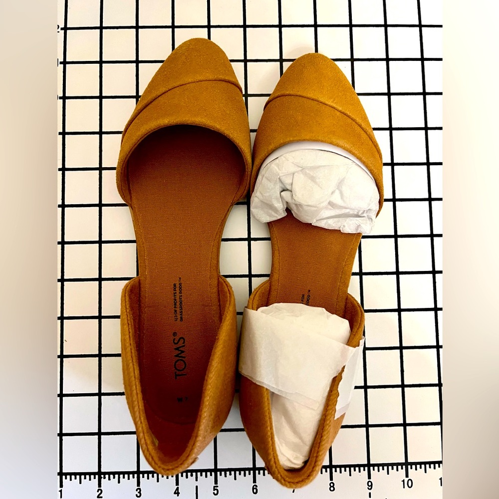 TOMS Jutti d'Orsay Flat size 7 Brown